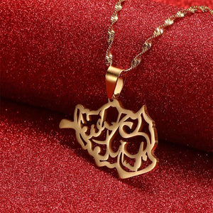 Afghanistan Flag Map Necklace Collection