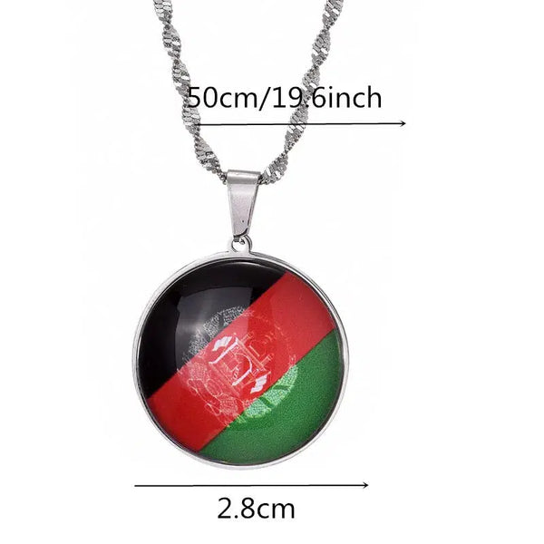 Afghanistan Flag Necklace