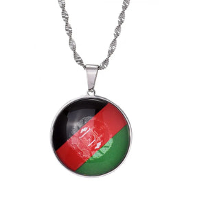 Afghanistan Flag Necklace