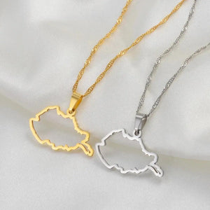 Afghanistan Map Necklace