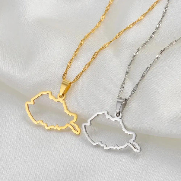 Afghanistan Map Necklace