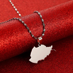 Afghanistan Map Necklace