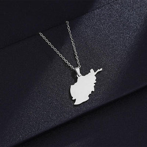 Afghanistan Map Necklace