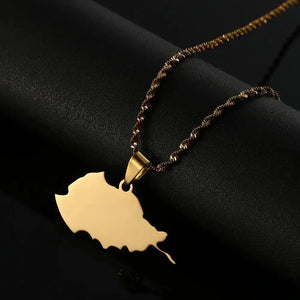 Afghanistan Map Necklace