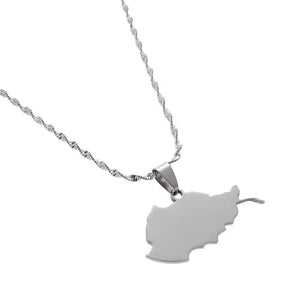 Afghanistan Map Necklace