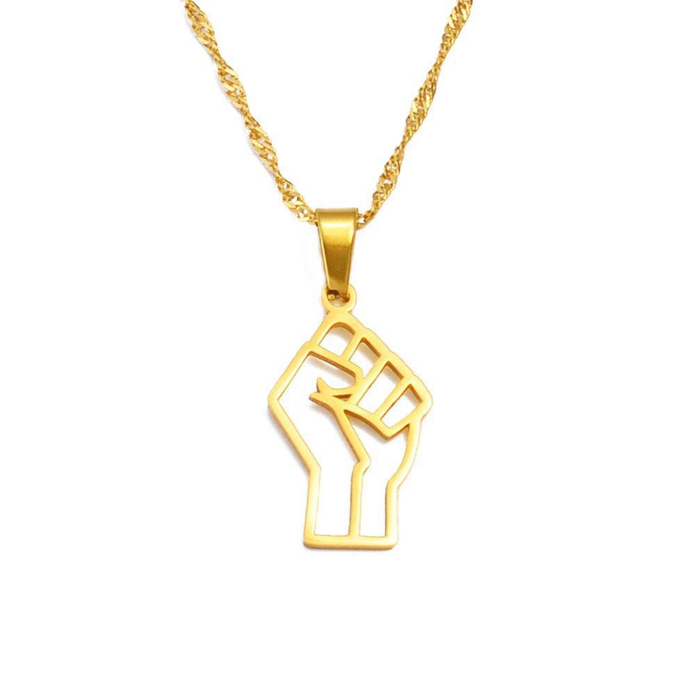 Africa Black Lives Matter Pendant Necklace