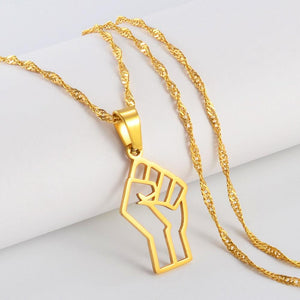 Africa Black Lives Matter Pendant Necklace