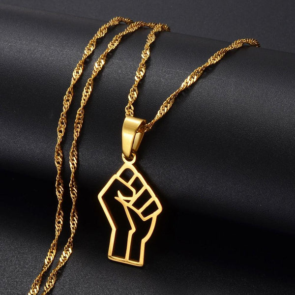 Africa Black Lives Matter Pendant Necklace