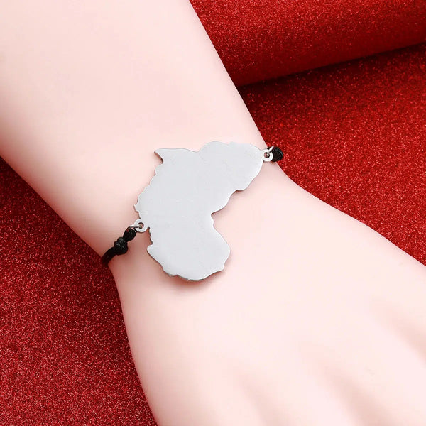 Africa Map Bracelet