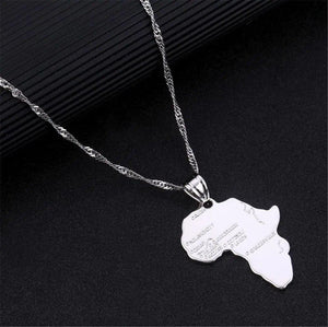 Africa Map Necklace