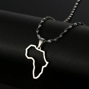 Africa Map Necklace