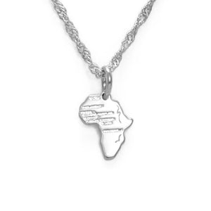 Africa Map Necklace