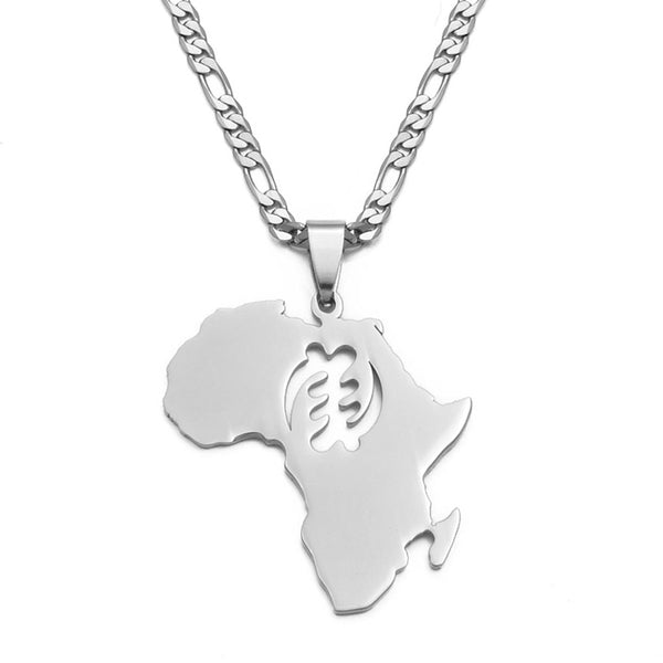 Africa Map Necklace