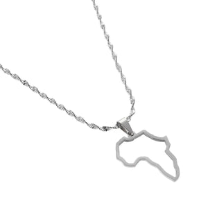 Africa Map Necklace