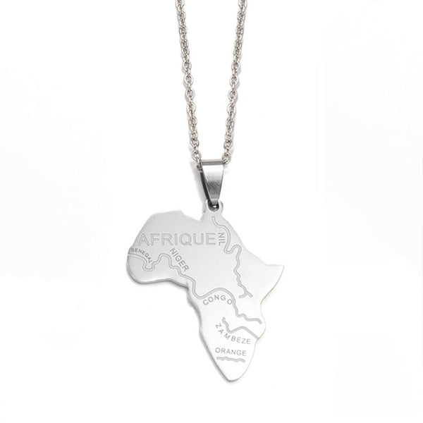 Africa Map Necklace