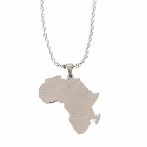 Africa Map Necklace