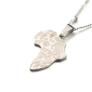 Africa Map Necklace