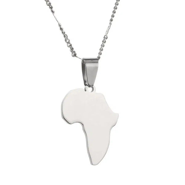 Africa Map Necklace