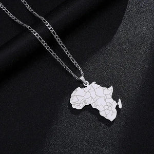 Africa Map Necklace
