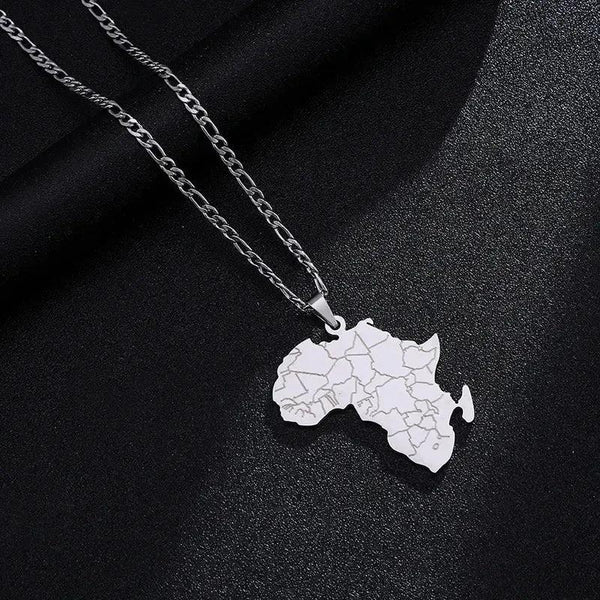 Africa Map Necklace
