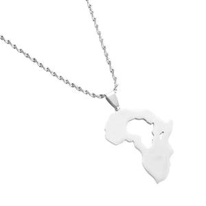 Africa Map Necklace