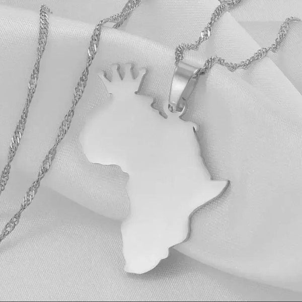 Africa Map Necklace