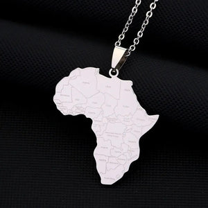 Africa Map Necklace
