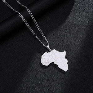 Africa Map Necklace
