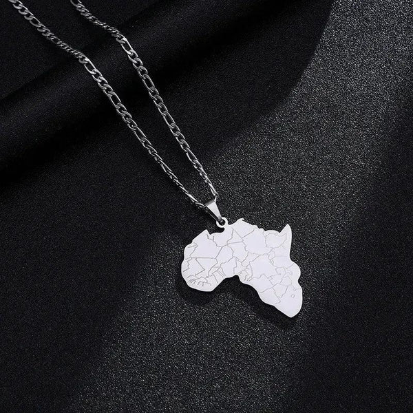 Africa Map Necklace