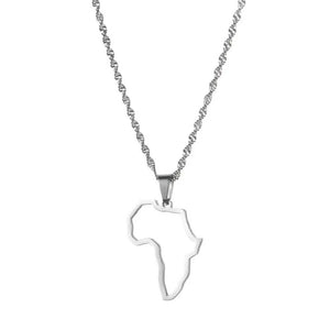 Africa Map Necklace