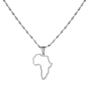 Africa Map Necklace