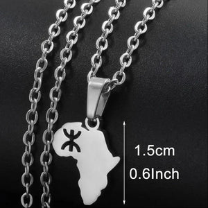 Africa Map Necklace - Berber Pendant