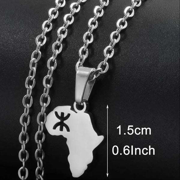 Africa Map Necklace - Berber Pendant