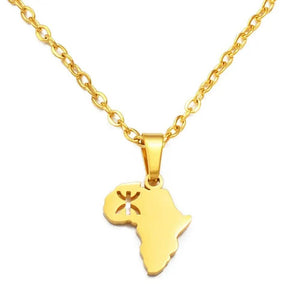 Africa Map Necklace - Berber Pendant