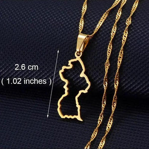 Africa Map Necklace Collection