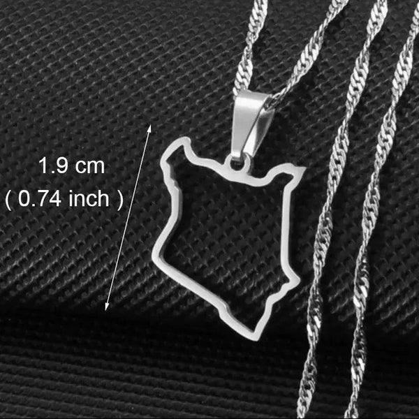 Africa Map Necklace Collection