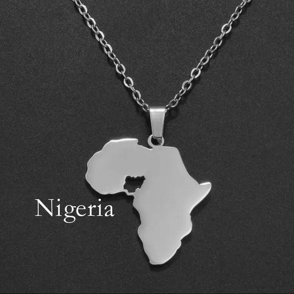 Africa Map Necklace Collection