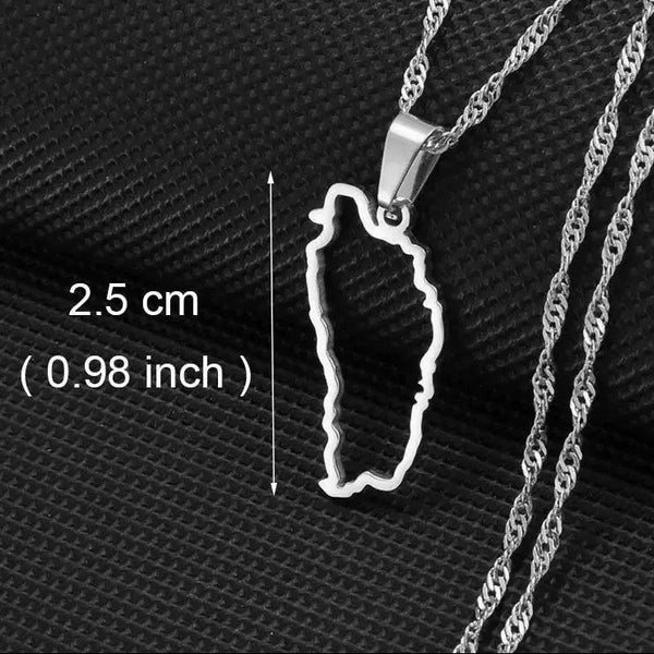 Africa Map Necklace Collection