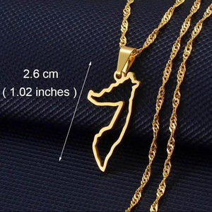 Africa Map Necklace Collection