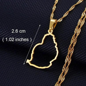 Africa Map Necklace Collection