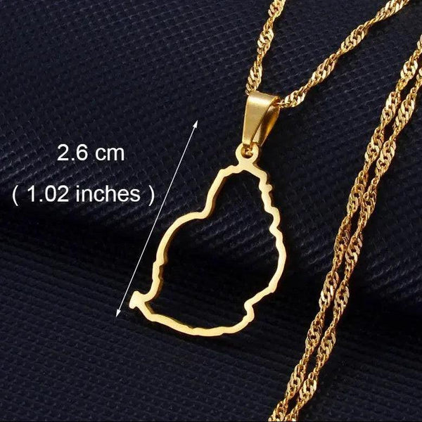 Africa Map Necklace Collection