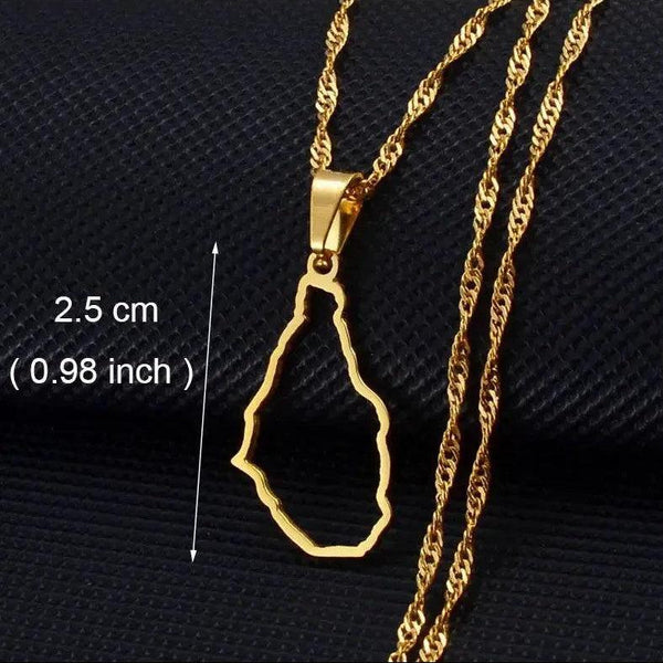Africa Map Necklace Collection