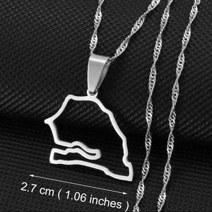 Africa Map Necklace Collection