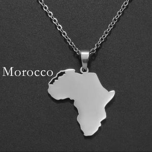 Africa Map Necklace Collection