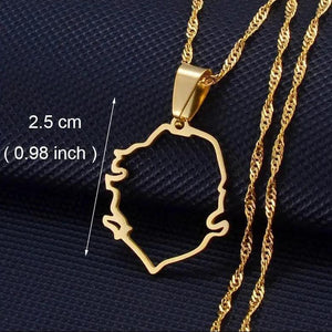 Africa Map Necklace Collection