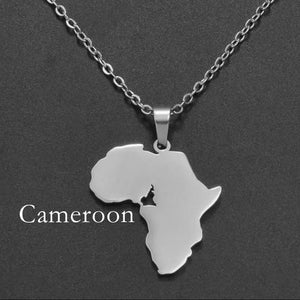 Africa Map Necklace Collection