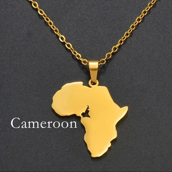 Africa Map Necklace Collection