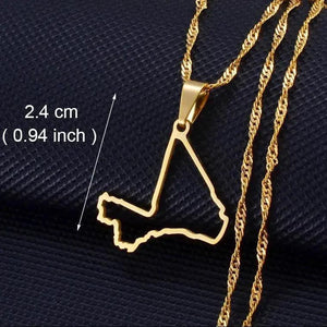 Africa Map Necklace Collection