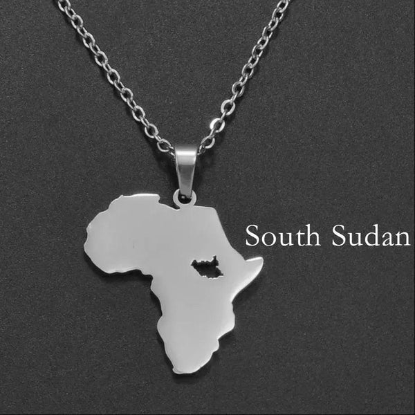 Africa Map Necklace Collection