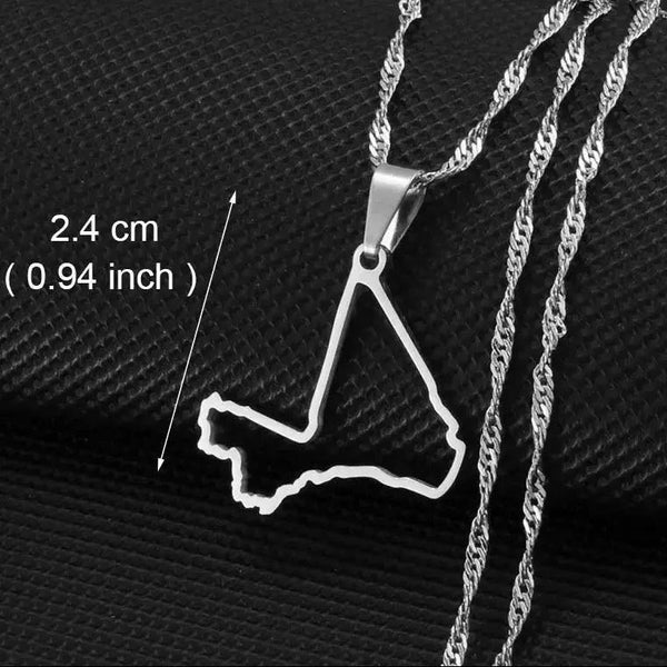 Africa Map Necklace Collection